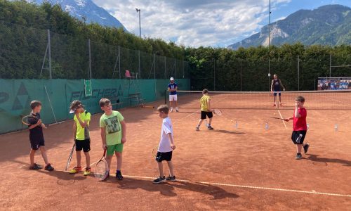 Kindertraining mit Jürgen Melzer und Co.